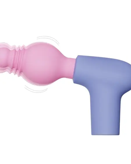 粉蓝色按摩器，舒适手感，便于使用。